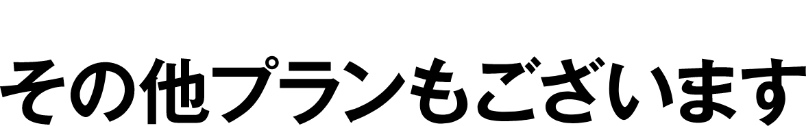 その他プランもございます